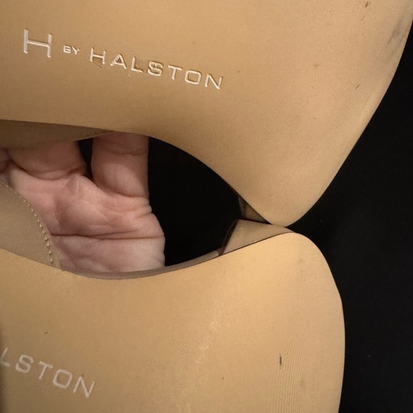 NWOT Size 11 Beige and Black 3” Leather Heels by Halston - Picture 10 of 16